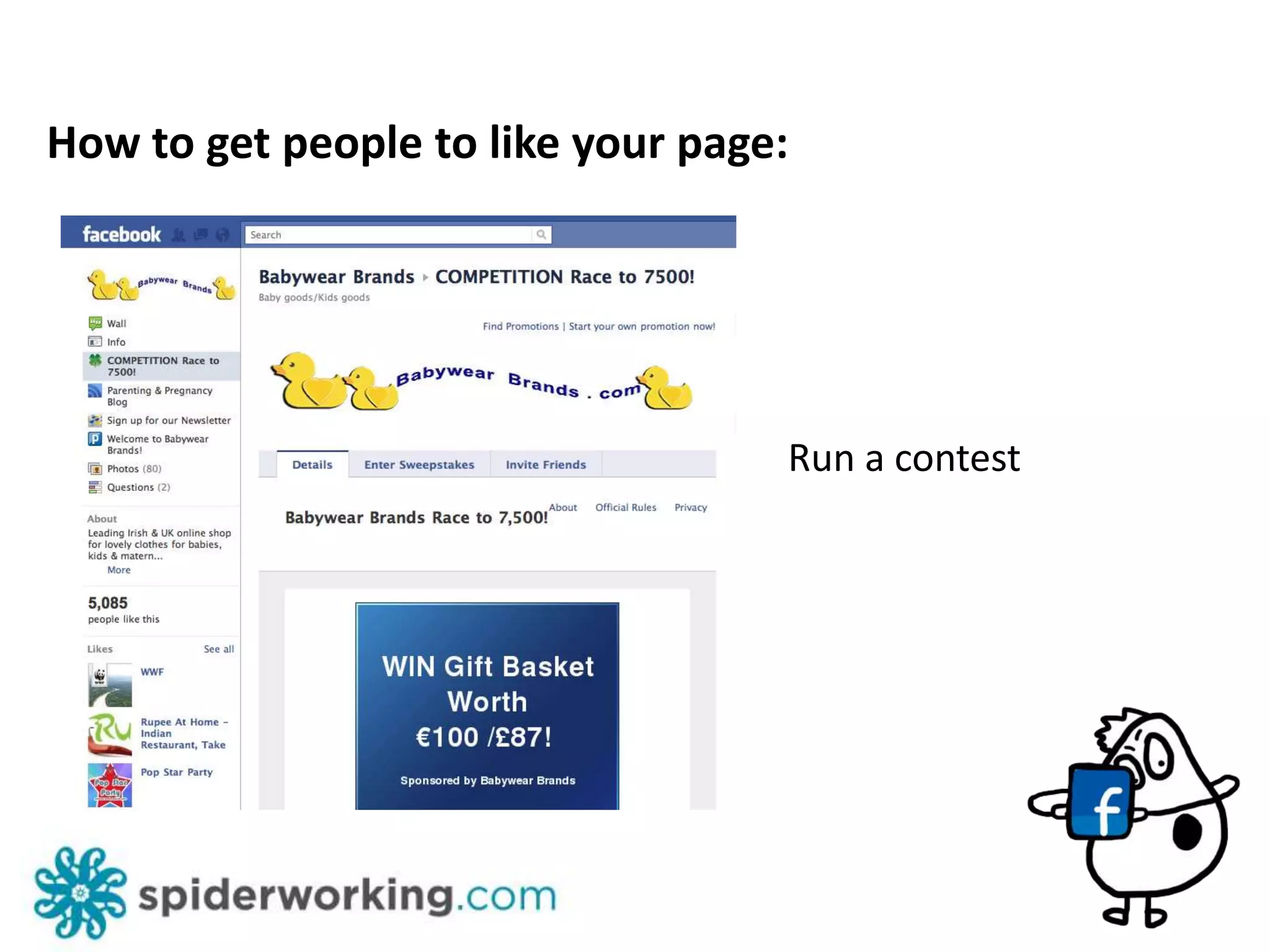 Setting up your business page: