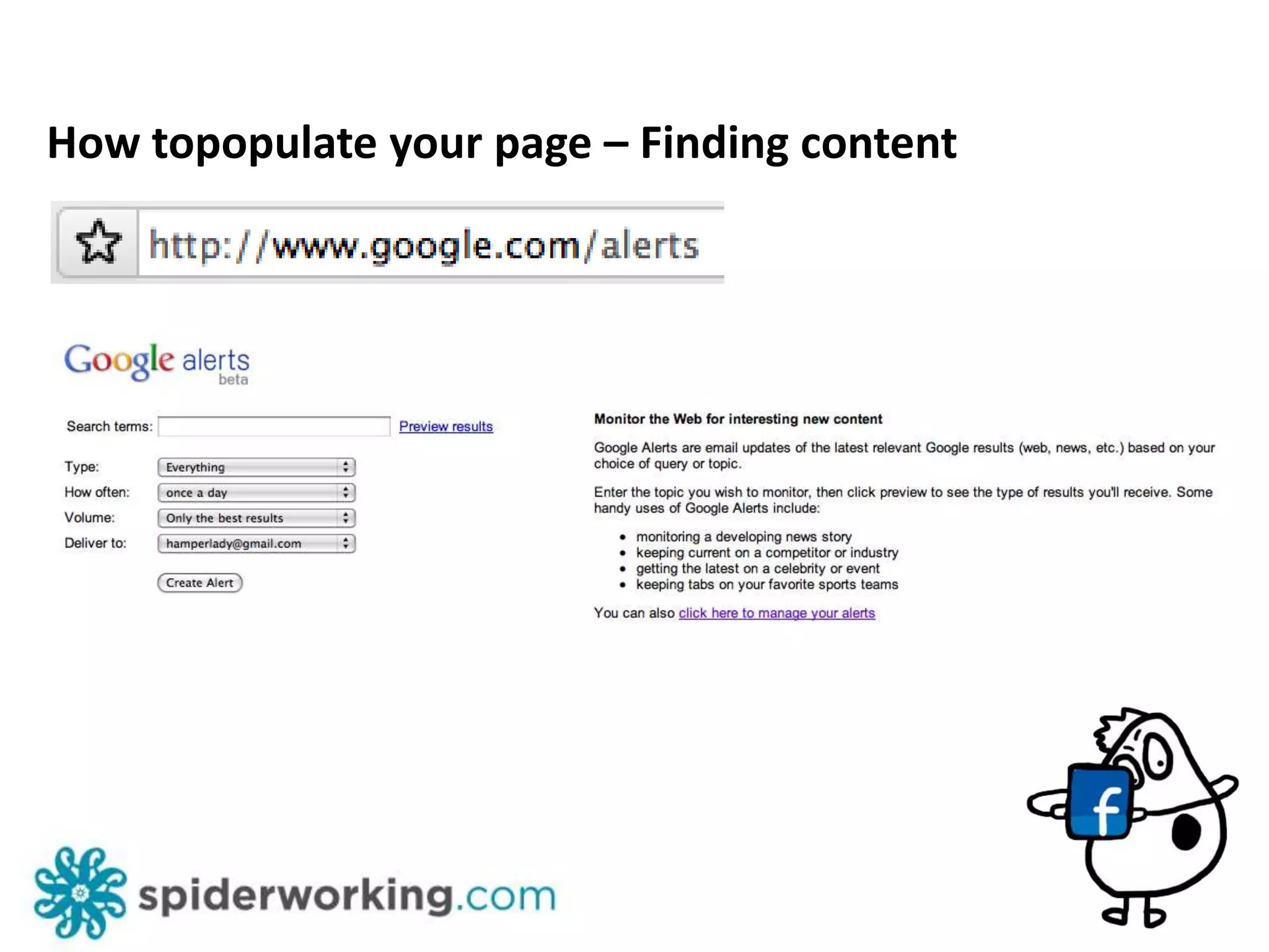 How to get people to like your page:Run a contest
