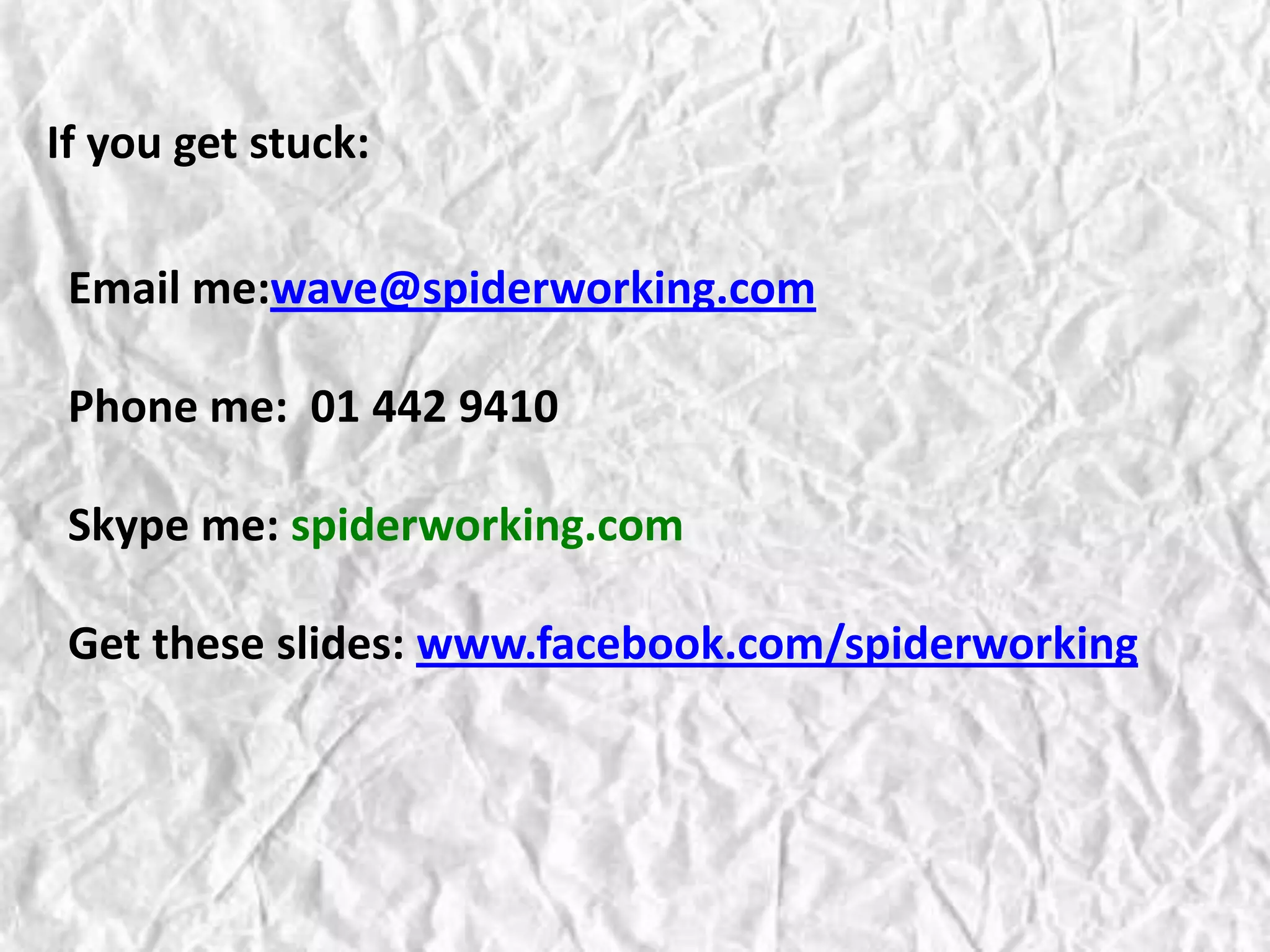 How topopulate your page – Finding content