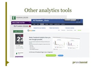 Other analytics tools
 