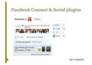 Facebook Connect & Social plugins
 