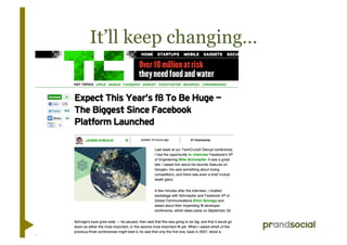 It’ll keep changing…
 