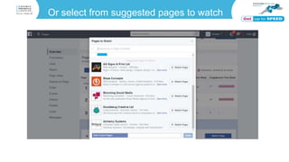 Or select from suggested pages to watch
 
