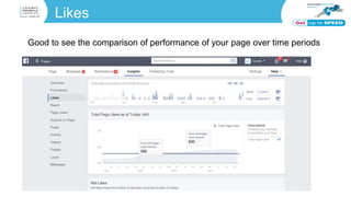 Likes
Good to see the comparison of performance of your page over time periods
 