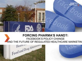 FORCING PHARMA’S HAND?: FACEBOOK’S POLICY CHANGE AND THE FUTURE OF REGULATED HEALTHCARE MARKETING 