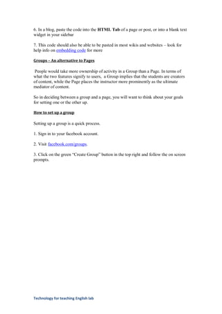 Learn How Code Fb Posts Facebook for education | PDF