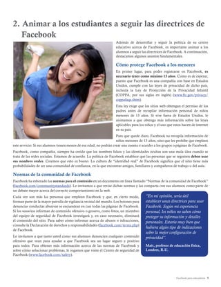 2. Animar a los estudiantes a seguir las directrices de
   Facebook
                                                      ...