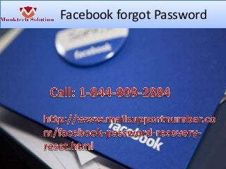 Facebook forgot Password
 