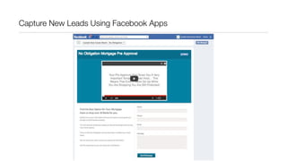 Capture New Leads Using Facebook Apps
 