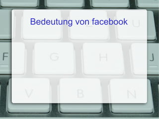 Bedeutung von facebook 