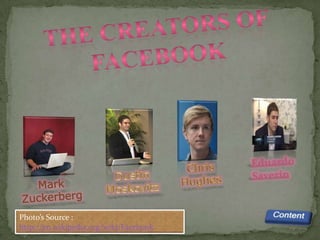 Photo’s Source :
http://en.wikipedia.org/wiki/Facebook
 