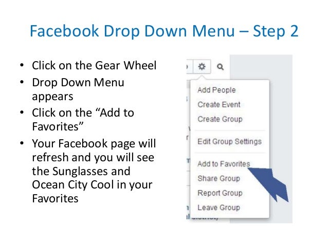 how to add a group to facebook favorites