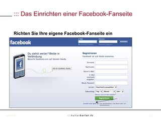 ::: Das Einrichten einer Facebook-Fanseite


     Richten Sie Ihre eigene Facebook-Fanseite ein




18.04.11              ...