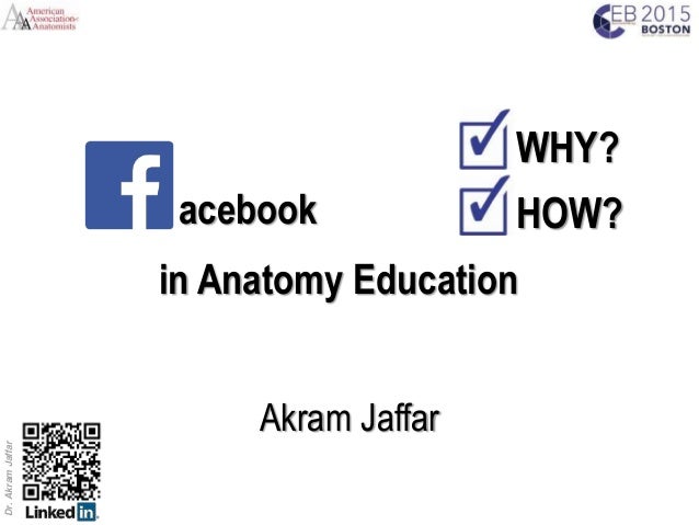 Dr.AkramJaffar
Dr. Akram Jaffar
acebook
Akram Jaffar
in Anatomy Education
WHY?
HOW?
 