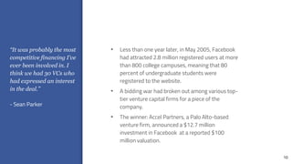Facebook Case Study Slideshow Facebook - case study | PPTX