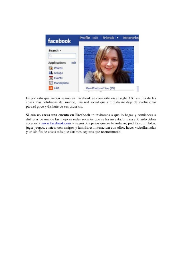 Facebook Iniciar Sesion Registrarse