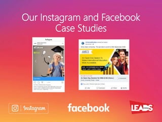 Our Instagram and Facebook
Case Studies
 
