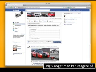 Udgiv noget man kan reagere på
 
