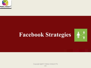 More than 4 billion minutes are spent on Facebook each dayCopyright @2011 Mobiz Infotech Pvt Ltd.