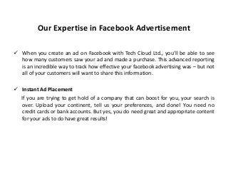 Facebook marketing services | TechCloud Ltd Slide 5