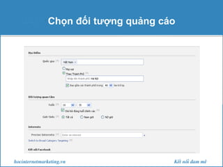 Chọn đối tượng quảng cáo

 