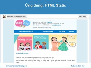 Ứng dung: HTML Static

 