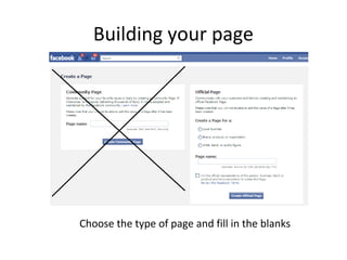 Building your page
Choose the type of page and fill in the blanks
 