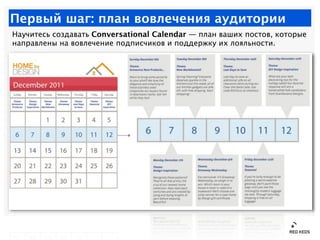 Первый шаг: план вовлечения аудитории
Научитесь создавать Conversational Calendar — план ваших постов, которые
направлены ...