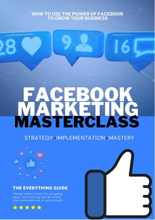 Facebook Marketing Masterclass From Beginner to Pro | PDF