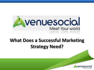 What Does a Successful Marketing Strategy Need? 