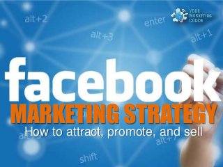 MARKETING STRATEGY
How to attract, promote, and sell
 