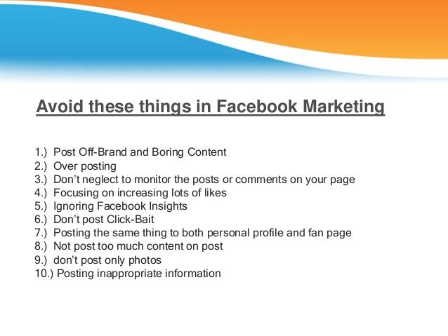 Facebook marketing tips for small business