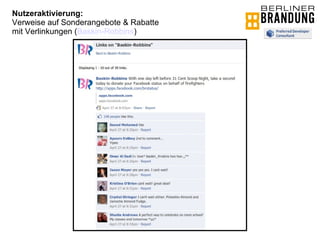 Nutzeraktivierung: Verweise auf Sonderangebote & Rabatte  mit Verlinkungen ( Baskin-Robbins ) 