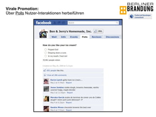 Virale Promotion:  Über  Polls  Nutzer-Interaktionen herbeiführen 