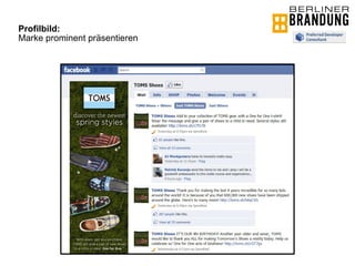 Profilbild:   Marke prominent präsentieren 