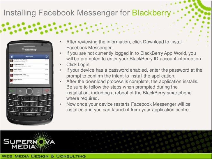 various versions of facebook for blackberry download