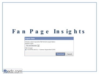 Fan Page Insights 