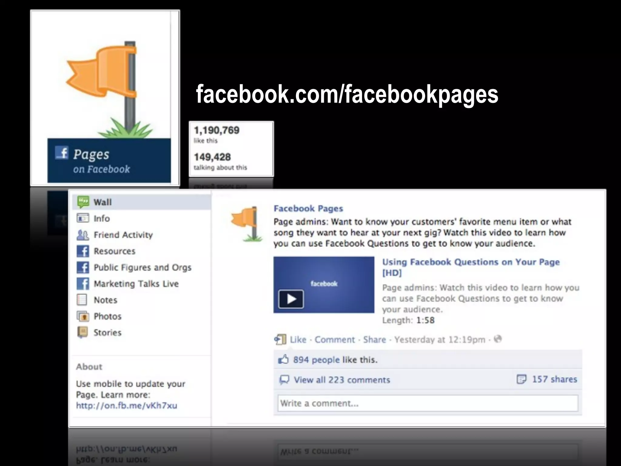 facebook.com/facebookpages
 