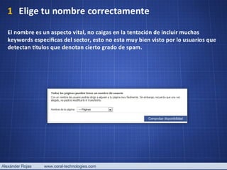 Alexánder Rojas  www.coral-technologies.com 