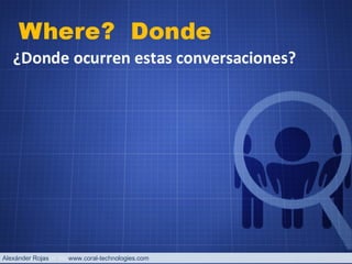 Alexánder Rojas  www.coral-technologies.com 