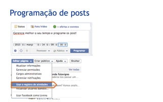 Programação de posts
 