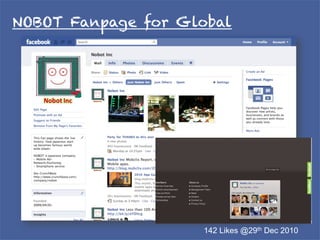 NOBOT Fanpage for Global	




                     142 Likes @29th Dec 2010	
 