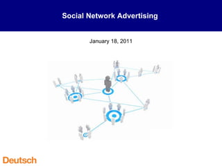 Social Network Advertising  January 18, 2011 