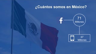 ¿Cuántos somos en México?
71
Millones
67
Millones
 