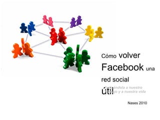 Cómo  volver  Facebook   una   red social   útil Nases 2010 Aplicándola a nuestro Trabajo y a nuestra vida 