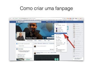 Como criar uma fanpage
 