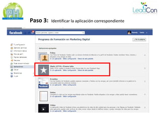 Paso 3:   Identificar la aplicación correspondiente
 