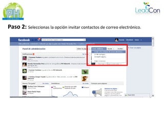 Paso 2: Seleccionas la opción invitar contactos de correo electrónico.
 