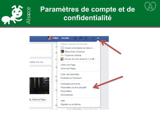 Paramètres de compte et de
confidentialité
 