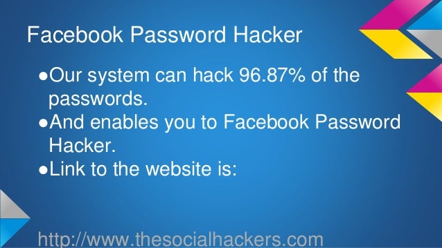 How To Hack Facebook Account